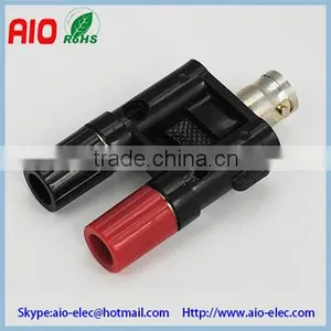 Y Type BNC Female to 2 Binding Post Adaptor RF Connectorfor CCTV thumbnail-1