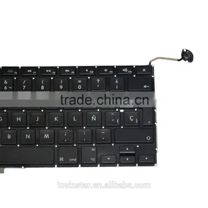 Professional Spanish Keyboard Replacement For Laptop Macbook Pro A1286 2008-2012 thumbnail-4