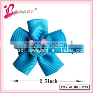 2015 Chinese Fashion Jewelry Ribbon Flower Hair Clip,make Fabric Flower Hair Clips thumbnail-5
