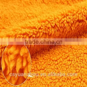 Dubai Fashion Orange Sherpa Fleece Fabric thumbnail-3