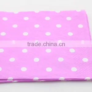 Party Supplies Printed Folding Assorted Color Napkin Paper Napkin thumbnail-2
