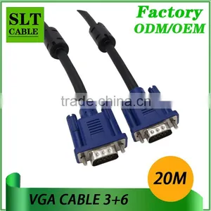 Shenlantuo Factory Outlet 3+6 VGA Cable Male to Male 15pin High Quality 20m Vga Cable for Projector Computer Laptop Monitor LCD thumbnail-2