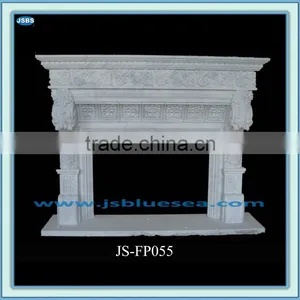 Decorative White Sale Carved Marble Fireplaces thumbnail-1