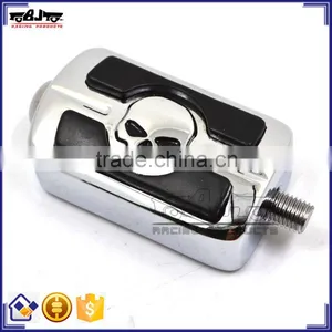 BJ-FP216-053 Chrome Billet Aluminum Skull Motorbike Shifter Shift Peg For Harley Davidson thumbnail-1