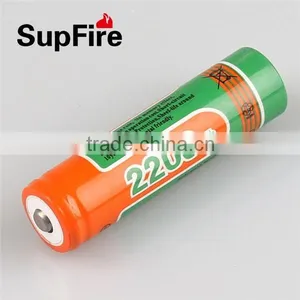 SupFire 2200mAh Capacity Rechargerable Li-ion 18650 Battery thumbnail-1