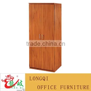 Modern Cheap High Quality Fashion MDF With PVC Apartment Flat Bedroom Wardrobe Clothes Storage Cabinet Closet Foshan Shunde thumbnail-1