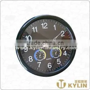 Plastic Wall Clock With Hygrometer thumbnail-1