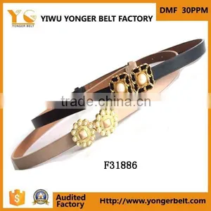 Fashion White 2cm Classical Wholesale Facotory Butterfly Knot Women Belt thumbnail-3