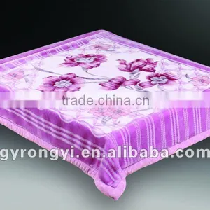 100% Polyester Raschel Quality Printed Interweave Double Blanket thumbnail-1
