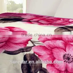100% Polyester Mink Fleece Print Blanket /super Warm Mink Blanket thumbnail-4