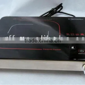 Stainless Steel Body and Aluminum Stove High Temperature Glass Electric Grill thumbnail-6