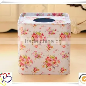 Manufacturing Australia Metal Tissue Box/square Tin Box/christmas Metal Tin Box thumbnail-1
