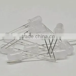 Yellow LED 5MM Round With Domed Top Light Emitting Diode ( Lens Color Diffused White ) thumbnail-1