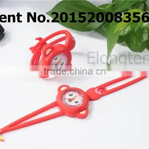Newest Custom Silicone Quartz Dog With Bone Kids Wristwatches With CE thumbnail-3