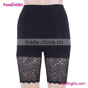 Black Lace High Waist Anti Exposure Women Panties thumbnail-3