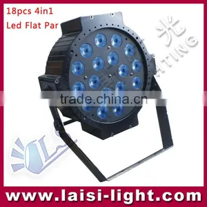 New 18pcs 10W Flat Par Led,18PCS*10W 4in1 LED Flat PAR Light/ Stage Lighting thumbnail-1