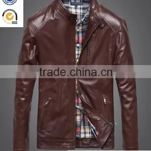 New European Hight Quality Cheap Man's Leather Jacket thumbnail-1