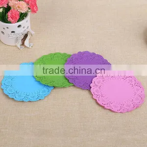 Laser Cut Cup Cake Wrapper Paper Doilies 4.5" Round Paper Doily thumbnail-3