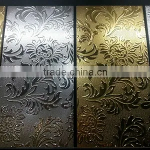 Foshan 2014 Hotsale Decorated Wall Tile With Full Golden Design 300*600MM thumbnail-1