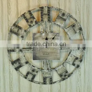 Beautiful Design Metal Wall Shabby Chic Clocks thumbnail-1