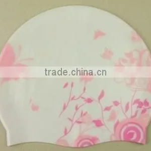 New Design Rainbow Silicone Baby Swim Cap thumbnail-4
