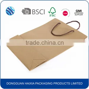 Cheap Price Wholesale Brown Kraft Paper Shopping Bags thumbnail-1