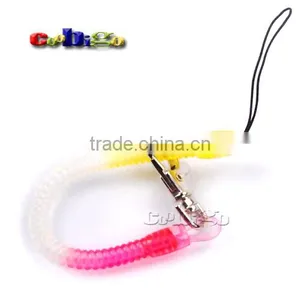 8-1/2"(215mm) Mix Color Expandable Coil With Metal Hook for Mobile Phone Straps #FLQ062B(Mix-s) thumbnail-3