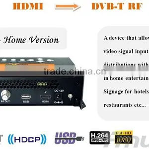 FUTV4622 DVB-T MPEG-4 AVC/H.264 HD Encoder Modulator (Tuner,HDMI In; RF Out) With USB Upgrade for Home Use thumbnail-3