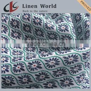 10S High Quality Printed Linen Viscose Blend Fabric thumbnail-2