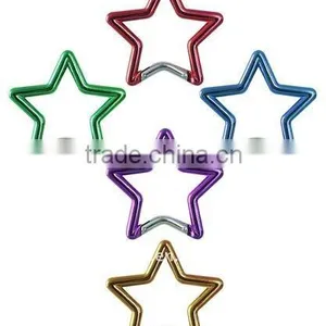 Hot Sale Mini Cheap Aluminum Super Portable Star Shaped School Pocket Carabiner for Promotion thumbnail-1