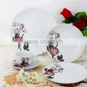 20 Piece High Quality Coupe Shape Porcelain Dinner Set,valentine Dinnerware Set thumbnail-5