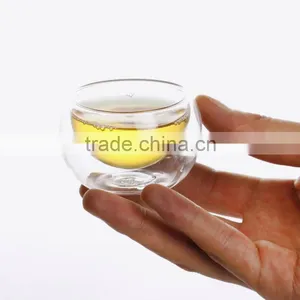 Double Wall Tea Cup With Plate and Handle thumbnail-1
