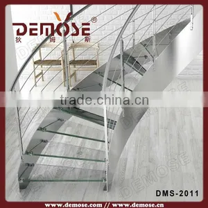 Demose Glass Stairs /glass Stairs Grill Design thumbnail-1