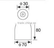RS8211 Height 80mm Bullet Cylindrical Wooden Furniture Leg thumbnail-2