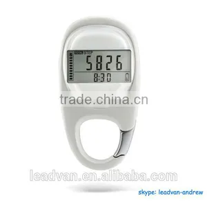 Goal Tracker 7 Days Memory 3D Pedometer With Carabiner thumbnail-1