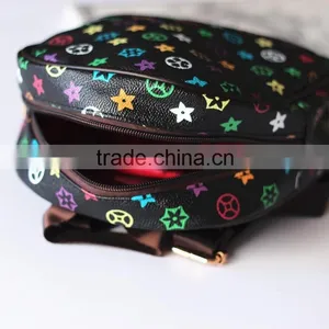 Print Kids Boy Backpacks Bags pu Leather Children Girl Boys COOL School Bag thumbnail-5