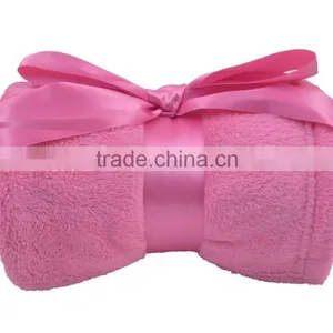 Soft Various Color Coral Cheap Fleece Gifts Promotional Blanket thumbnail-3