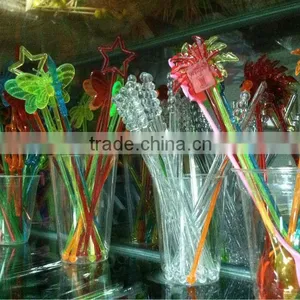Disposable Cocktail Stirrer With Different Colors and Shape Plastic Cutter and Fork thumbnail-1