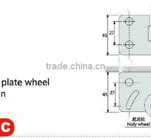 Hanging Sliding Door Wheels With Groove Wheel for Furnitre Door & Window thumbnail-2