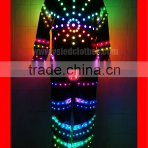 Wireless DMX512 LED Tron Costume Costume, LED Robot Costume thumbnail-1