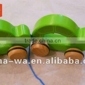 New Wood Animal Pulling Trailer or Cart Toy for Children thumbnail-1