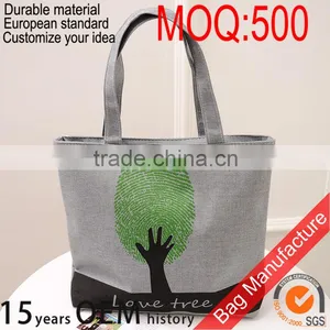 Promotional Cotton Wholesale Foldable Reusable Grocery Bag for Shopping thumbnail-1