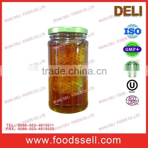Honey Syrup/honey Mix/blend Syrup With Comb Packed in 80/453g Glass Bottle for Yemen/Middle East Market thumbnail-4