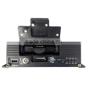 4 Channel HDD GPS G-Sensor 3G Car Mobile DVR Support Alarm Button thumbnail-3