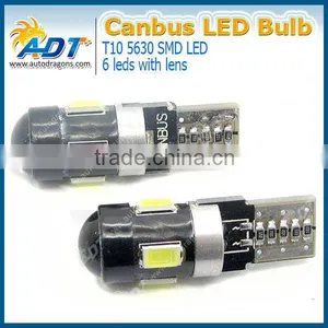 Hot Sale T10 Wedge/ BA9S/PCB Plug 5SMD 5050 Canbus T10 5 Led Bulb thumbnail-1