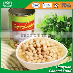 CHINA BIGGEST FACTORY TO SUPPLY CANNED WHITE BEANS 400GX24TIN thumbnail-1