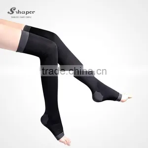 S-Shaper Women's Sleeping Stockings Elastic Compress Slimming Overnight High Knee Socks Beauty Legging thumbnail-2