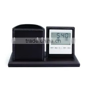 LCD Table Clock With Pen Holder thumbnail-1