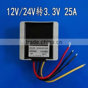 Waterproof DC DC Buck Convertor,DC 12V/24V (6V-40V)input,3.3V/25A/82W Output thumbnail-1