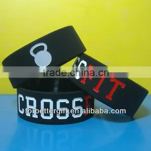 Color Filled Wristbands, 1inch Wristbands, Custom and Fashinable Silicone Wristbands thumbnail-1